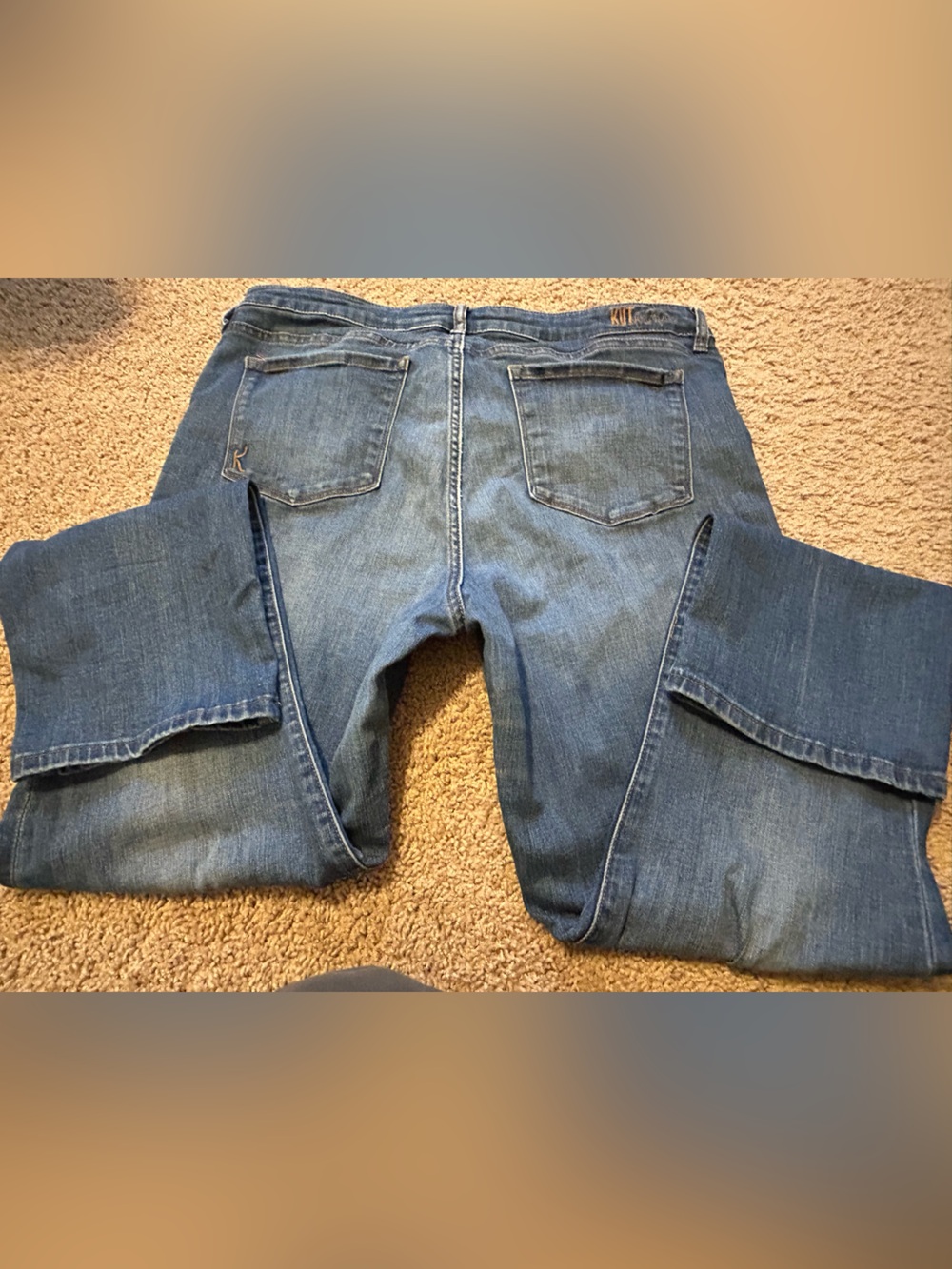 KUT from the Kloth Carrie Boyfriend Jeans Medium Wash - Size 16 - Picture 11 of 12